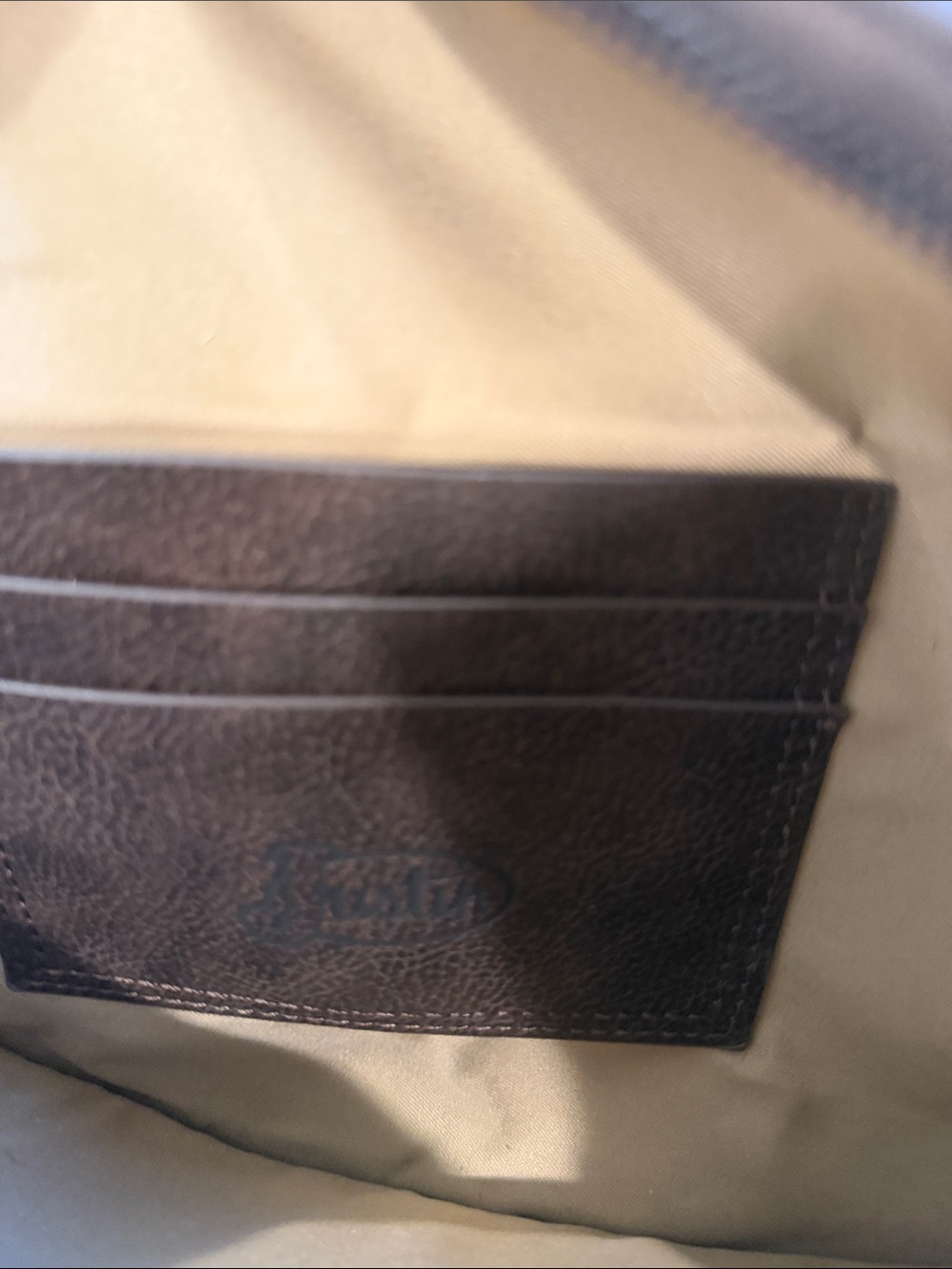 Justin Boots Brown & White Cowhide Leather Crossbody Bag - Picture 5 of 5